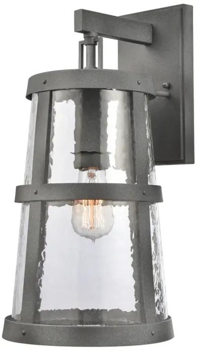 Dakota 18" High 1-Light Outdoor Sconce - Distressed Zinc