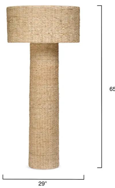 Big Island Woven Floor Lamp, Natural