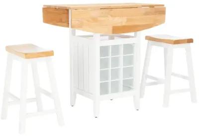  EMERIC 3 PC SET DROP LEAF PUB TABLE