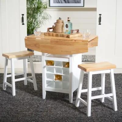  EMERIC 3 PC SET DROP LEAF PUB TABLE