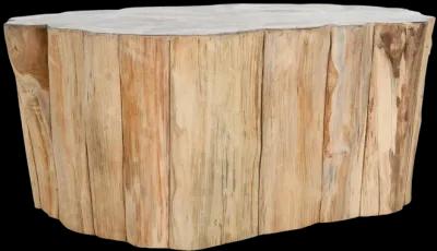 Norwest Teak Wood Coastal Coffee Table in Natural Tone