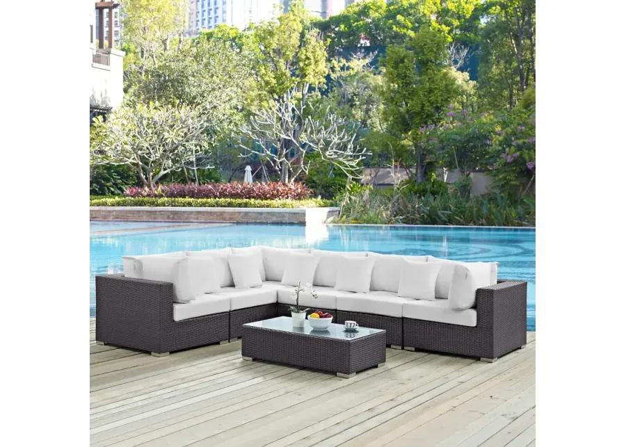 Convene 7 Piece Outdoor Patio Sectional Set