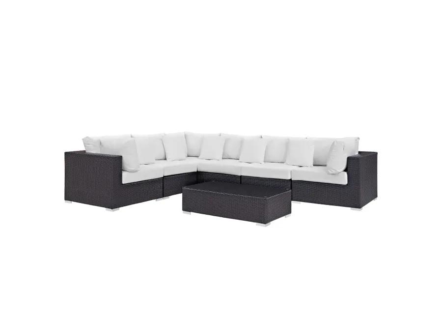 Convene 7 Piece Outdoor Patio Sectional Set