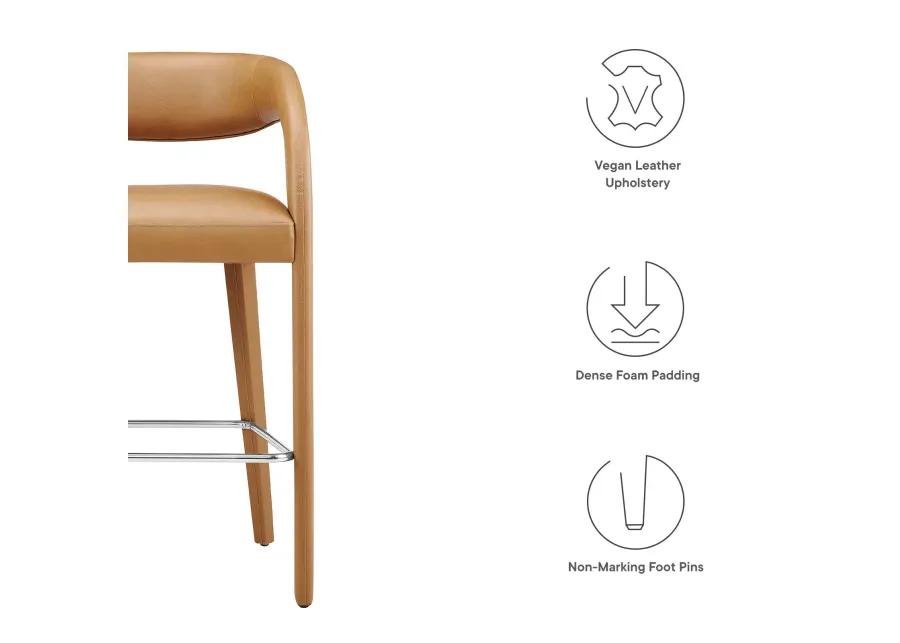 Pinnacle Vegan Leather Barstool  - Set of 2