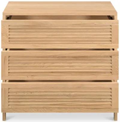 TEEDA 3 DRAWER NIGHTSTAND NATURAL