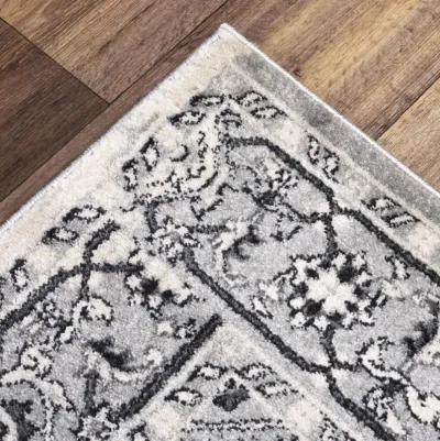 Odyssey L. Gray  Polypropylene 2'6"x7'6" Runner Rug