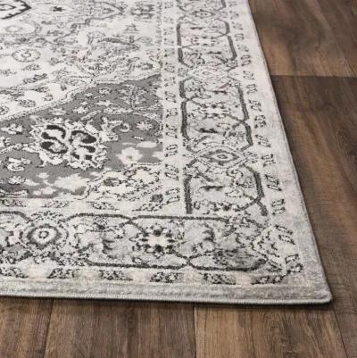 Odyssey L. Gray  Polypropylene 2'6"x7'6" Runner Rug