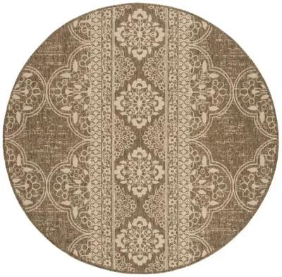 LINDEN 174 Collection LND174A-6R Cream / Beige 6'-7" X 6'-7" Round