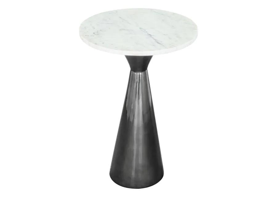 Tim Side Table White & Black