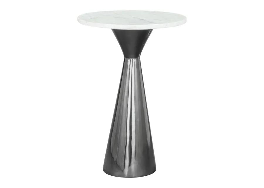 Tim Side Table White & Black