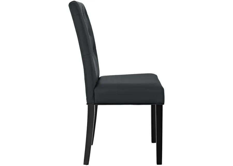 Confer Dining Side Chair Vinyl Set of 2