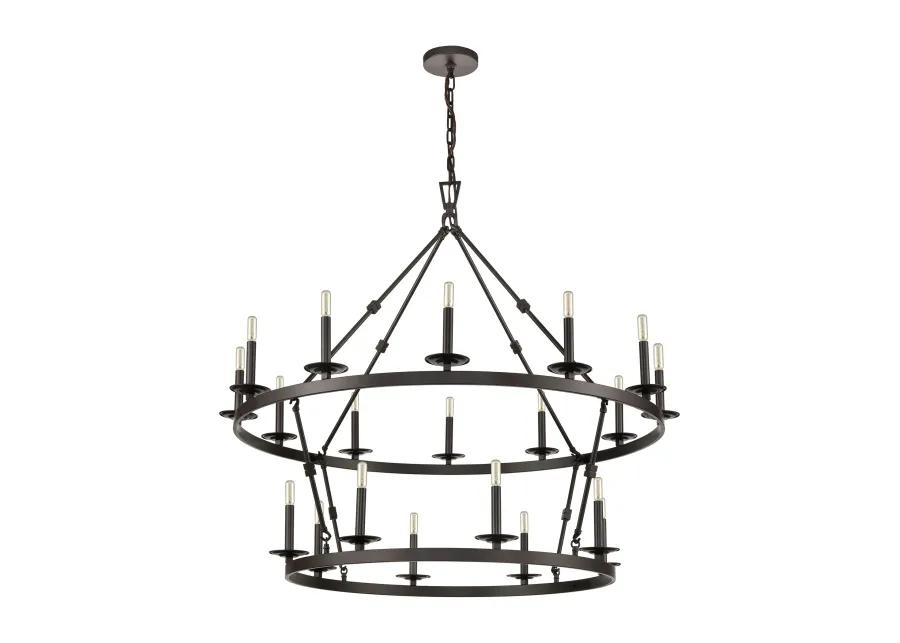 Castle 47" Wide 20-Light Chandelier - Oil Rubbed Bronze