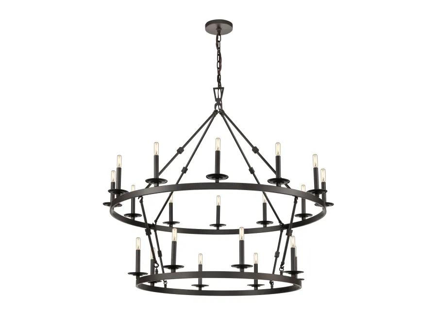 Castle 47" Wide 20-Light Chandelier - Oil Rubbed Bronze