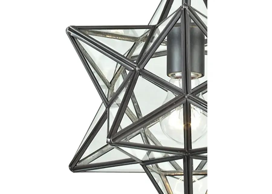 Star 9" Wide 1-Light Mini Pendant - Oil Rubbed Bronze