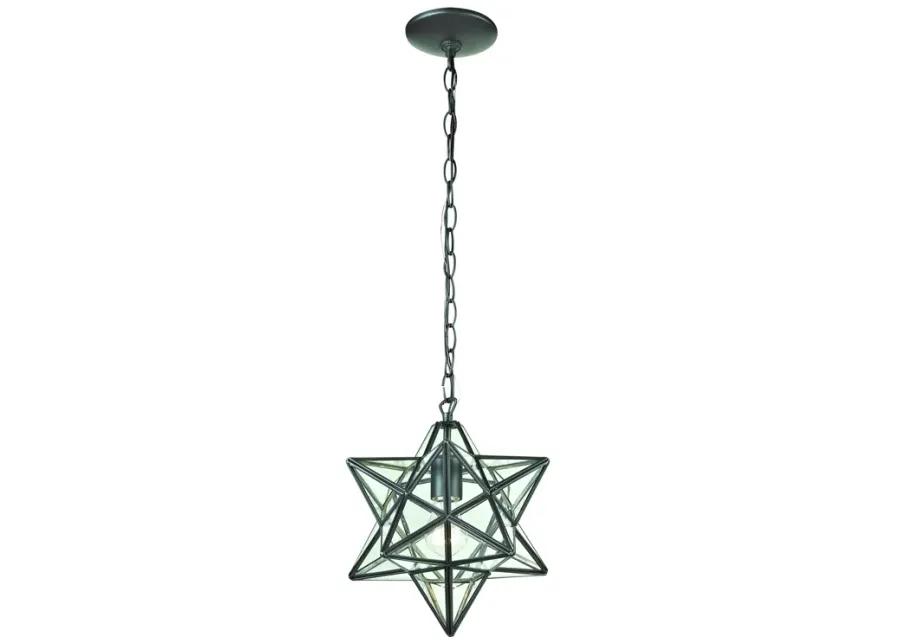 Star 9" Wide 1-Light Mini Pendant - Oil Rubbed Bronze