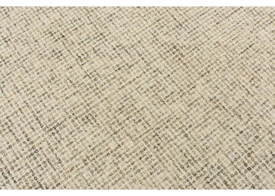 Brindleton Beige/Brown Tweed Wool 9'x12' Rectangle Rug