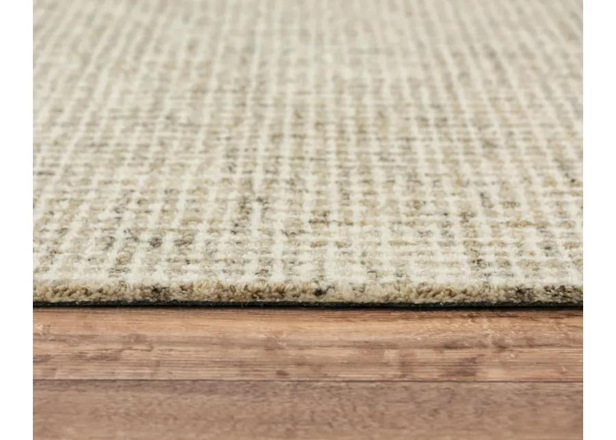 Brindleton Beige/Brown Tweed Wool 9'x12' Rectangle Rug