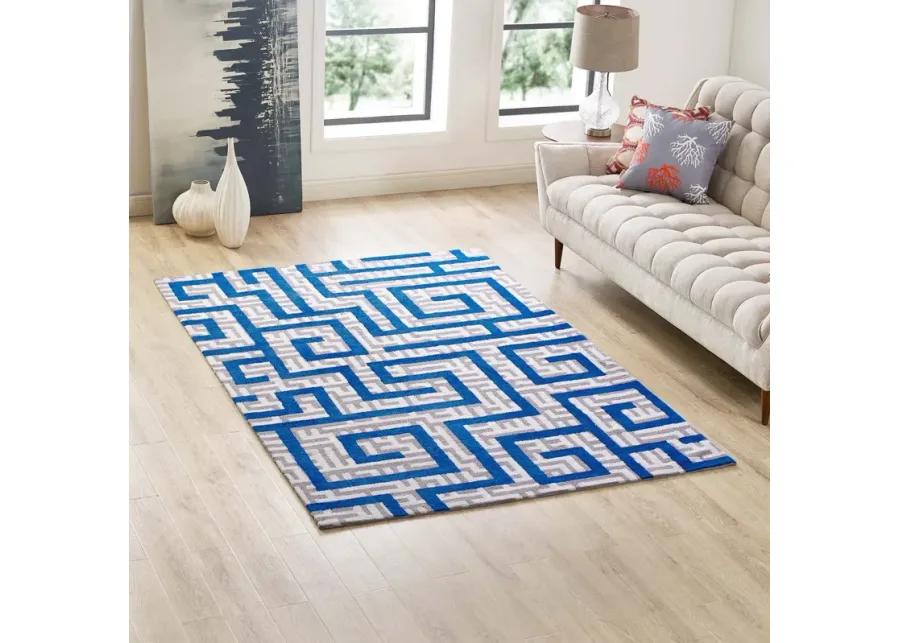 Nahia Geometric Maze 5x8 Area Rug