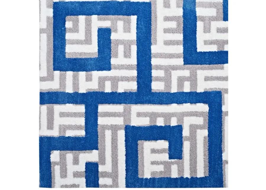 Nahia Geometric Maze 5x8 Area Rug