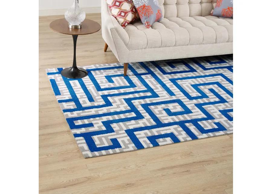 Nahia Geometric Maze 5x8 Area Rug