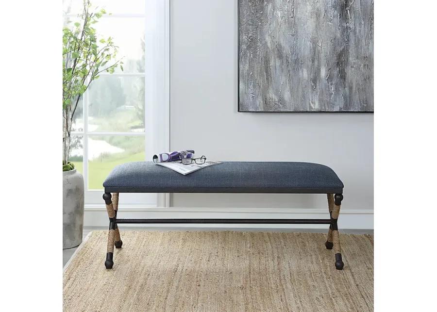 Firth Rustic Navy Bench