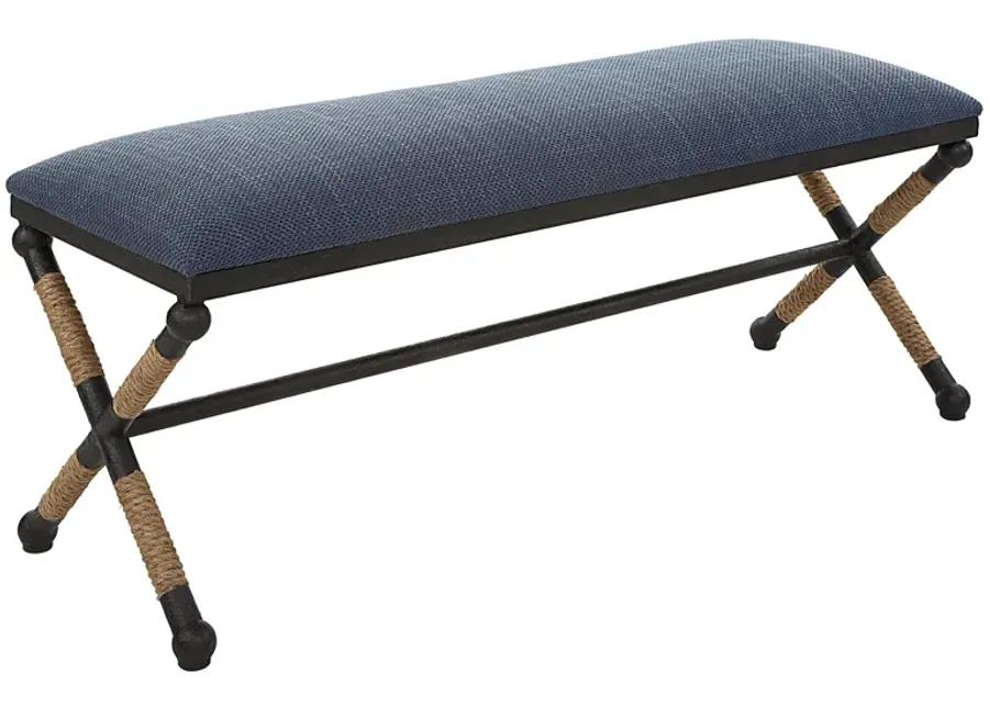 Firth Rustic Navy Bench