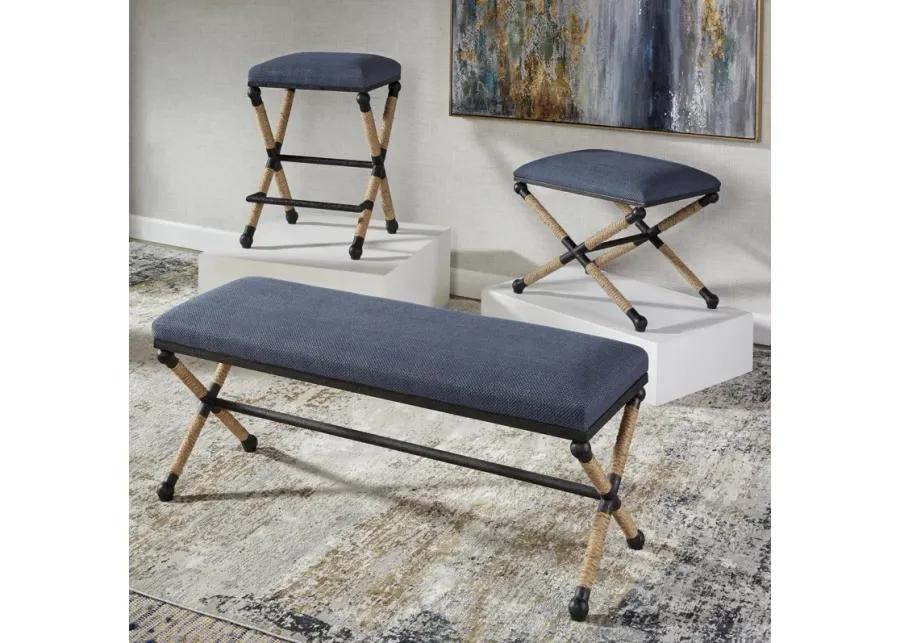 Firth Rustic Navy Bench