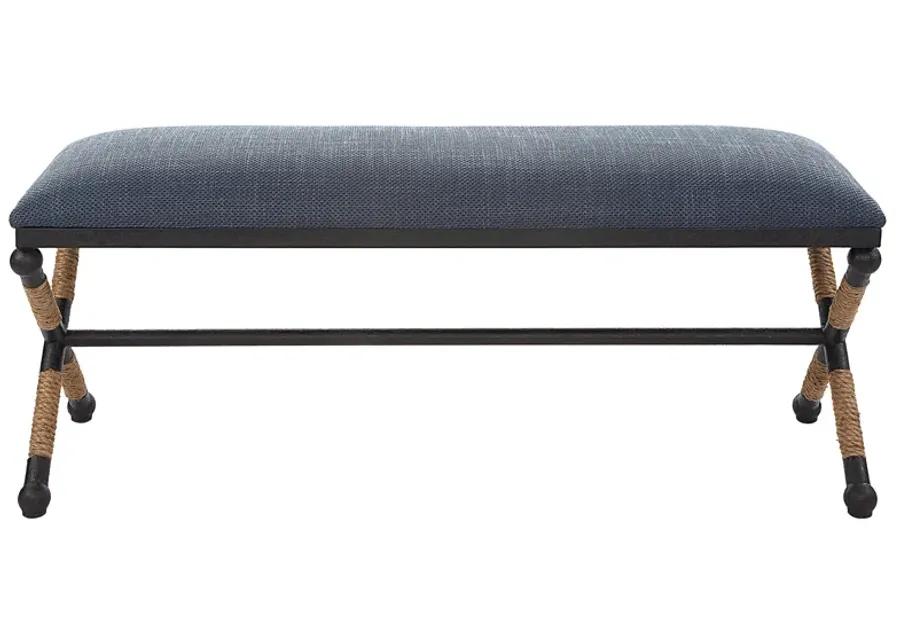 Firth Rustic Navy Bench