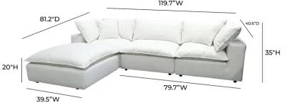 Cali Pearl Modular 4 Piece Sectional