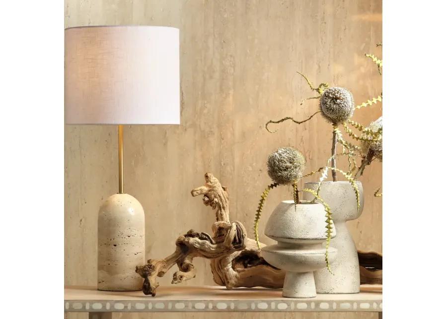 Holt Travertine Table Lamp