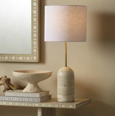 Holt Travertine Table Lamp