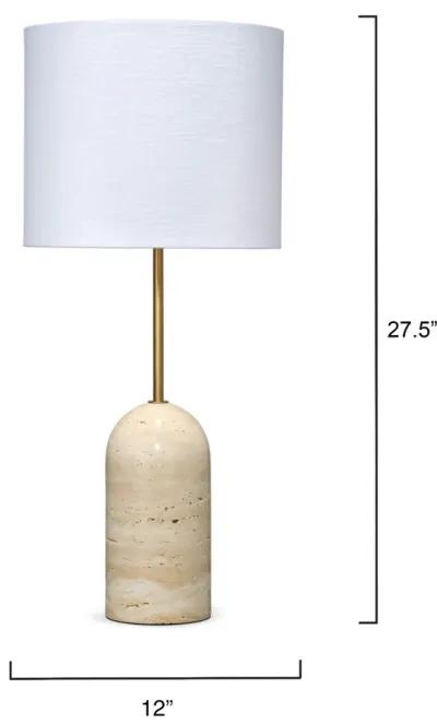 Holt Travertine Table Lamp