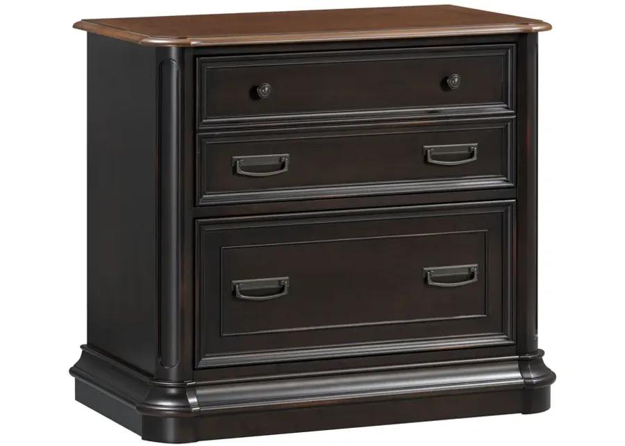 Roanoke Black File Cabinet