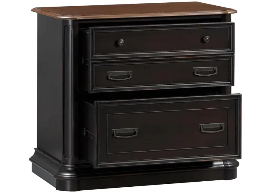 Roanoke Black File Cabinet