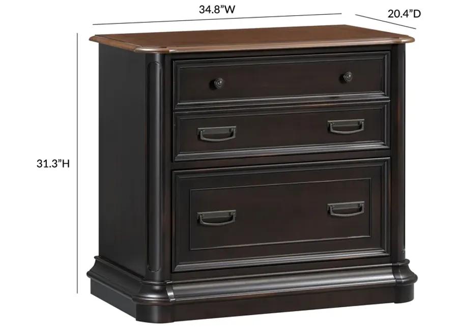 Roanoke Black File Cabinet