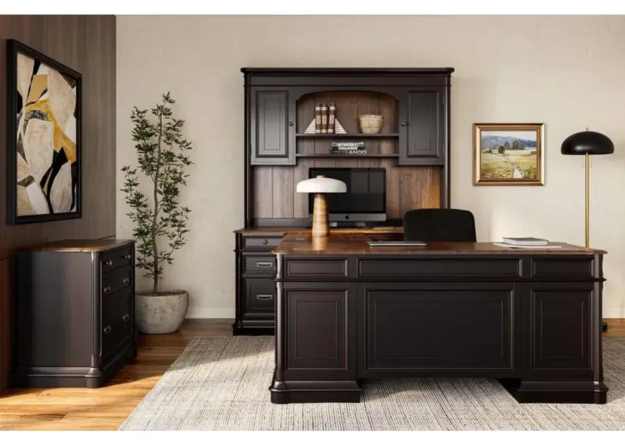 Roanoke Black File Cabinet