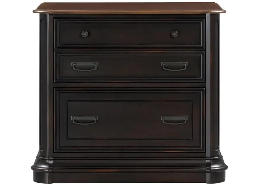 Roanoke Black File Cabinet