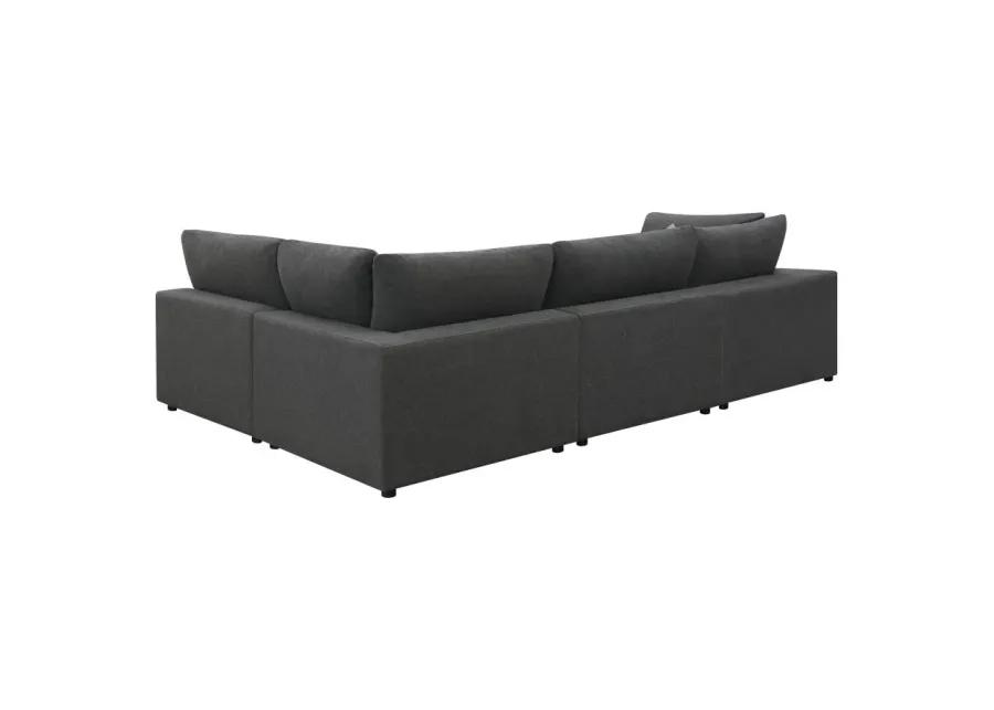 Ballyhea 4-Piece Upholstered Modular Sectional