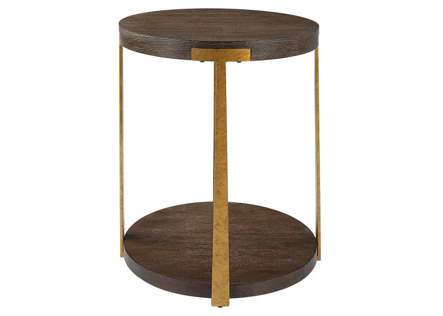 Palisade Round Wood Side Table