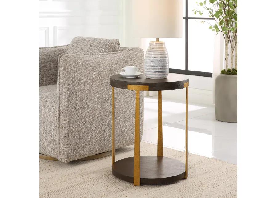 Palisade Round Wood Side Table