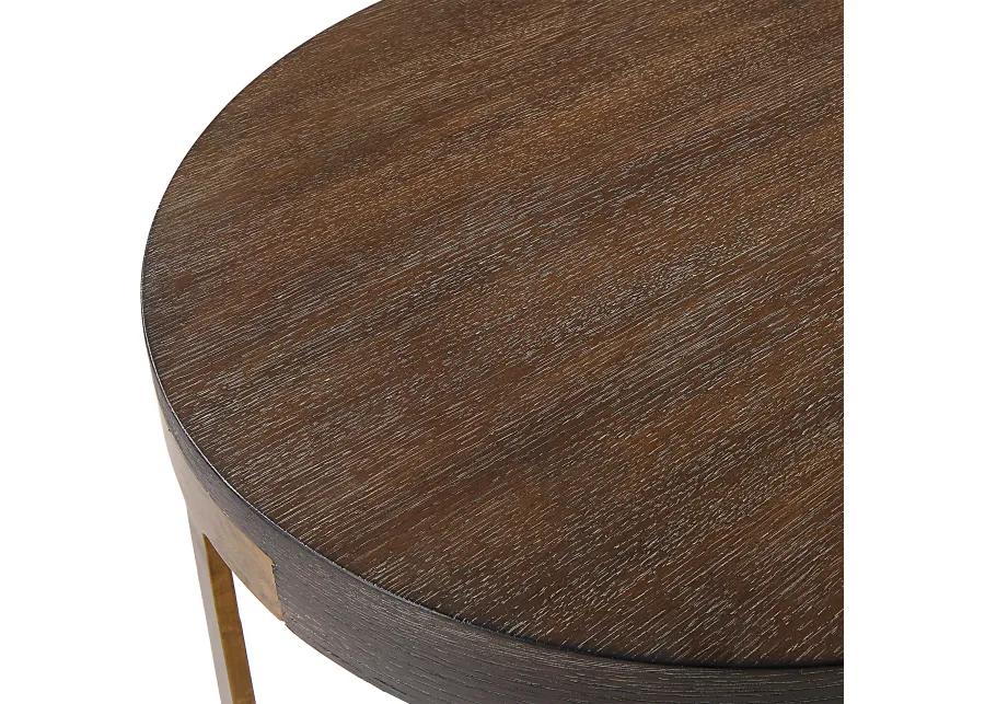 Palisade Round Wood Side Table