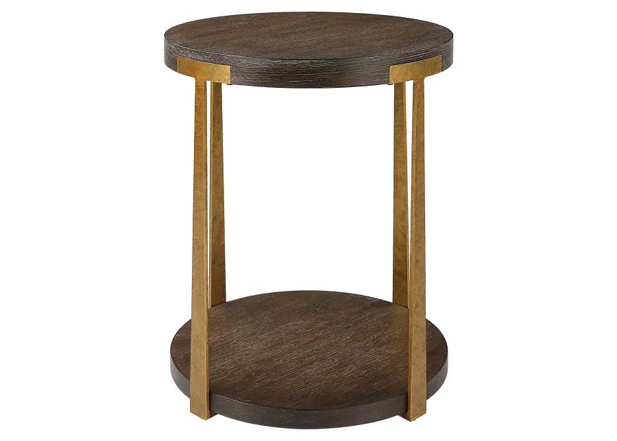 Palisade Round Wood Side Table