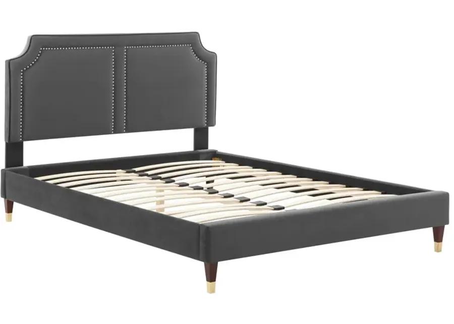 Novi Performance Velvet Queen Bed