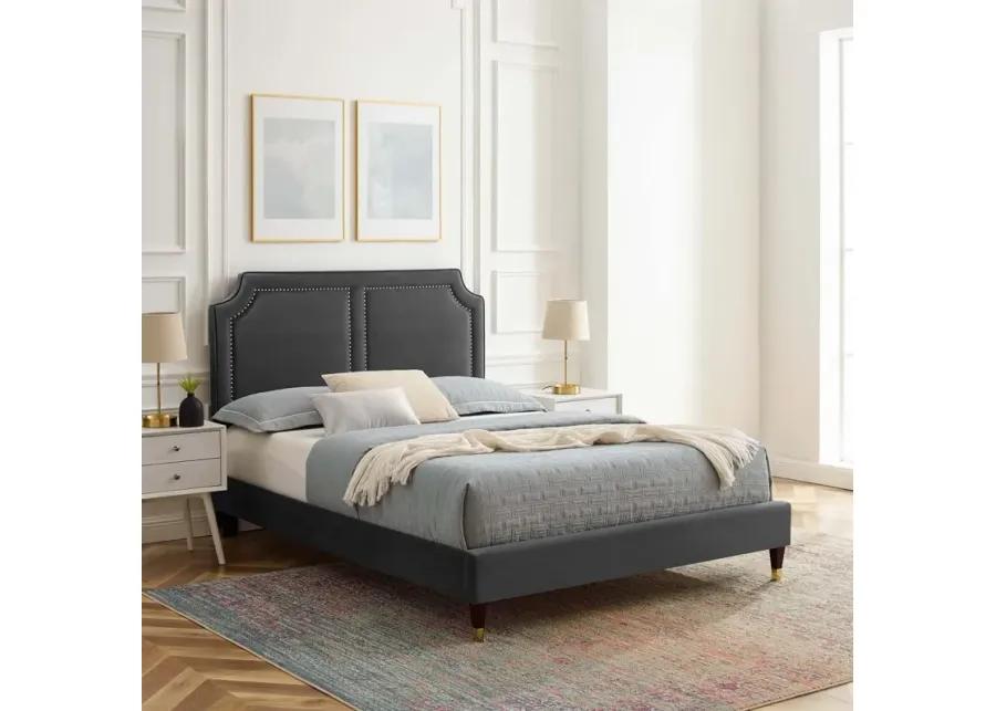 Novi Performance Velvet Queen Bed