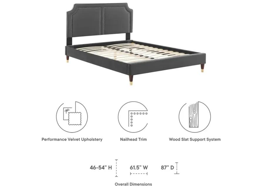 Novi Performance Velvet Queen Bed