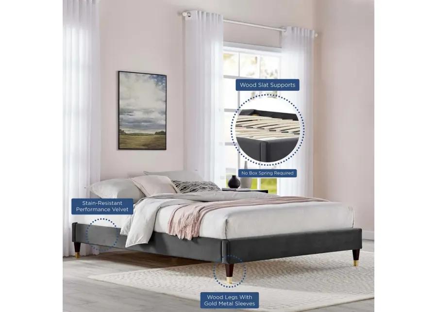 Novi Performance Velvet Queen Bed