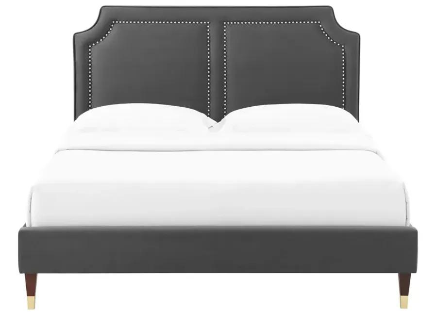 Novi Performance Velvet Queen Bed