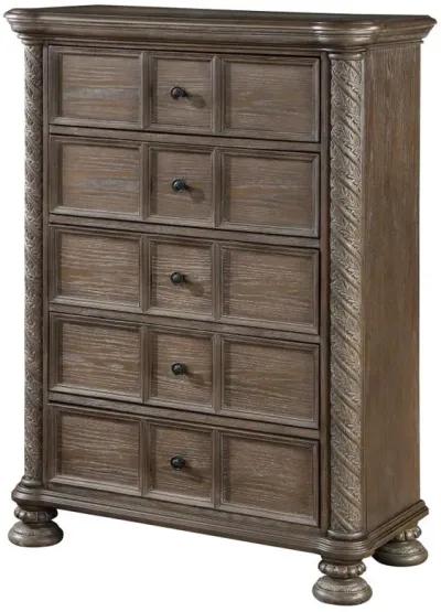 Emmett 5-drawer Chest Walnut