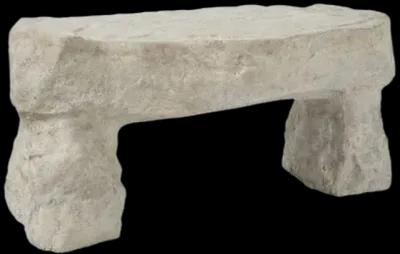 cast stone bench, roman stone