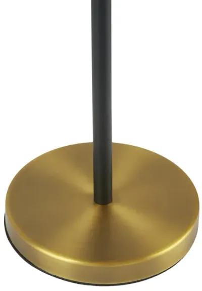 Martha Stewart Hunts Gold/Black Metal Floor Lamp